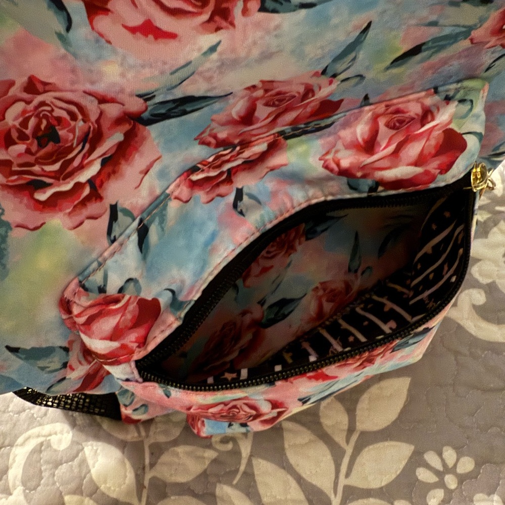 Betsy Johnson Sky Roses Floral Backpack - Picture 8 of 8